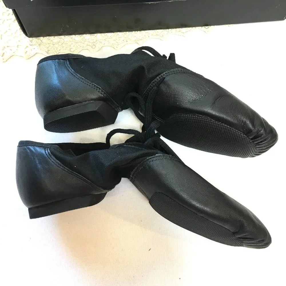 * CAPEZIO 358 Split Sole Black Jazz Adult Dance Shoe NWT - Picture 6 of 8